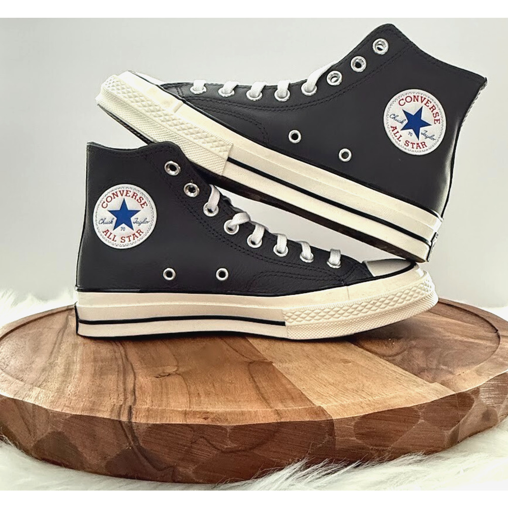 Converse Chuck 70 Hi‎ Leather Dark Matter Gray Men's Size 7 Women's 9 Shoes New